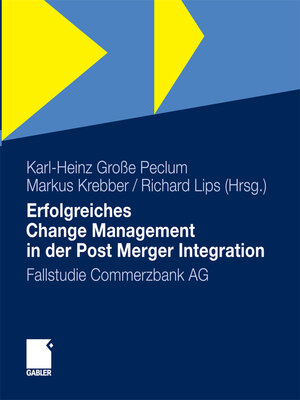 cover image of Erfolgreiches Change Management in der Post Merger Integration